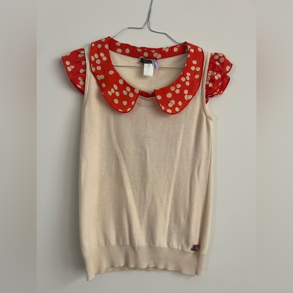 Sonia Rykiel Short Sleeve Sweater. Size XS. Great Condition.